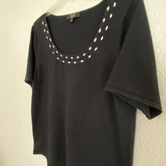 ALEX MARIE Silk Rayon Spandex Top - Picture 3 of 8